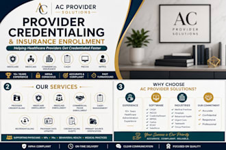 complete provider credentialing and insurance enrollment