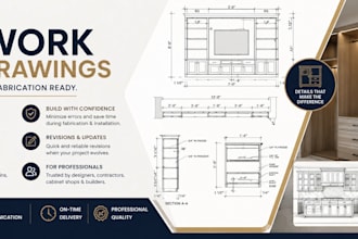 create professional millwork shop drawings