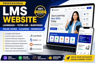 build lms website learndash