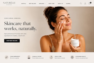 build a skincare shopify website beauty shopify store cosmetic website