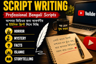 write engaging bengali youtube scripts for any niche