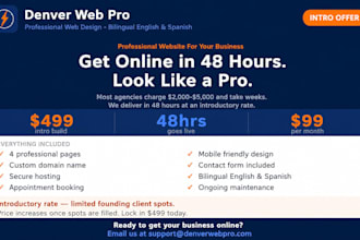 build a premium modern website for your small business