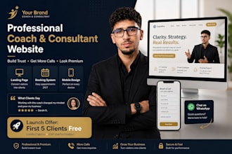 design a personal brand website for coaches and consultants