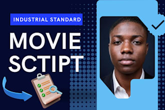 screenplay, professional movie script, tv pilot or feature film