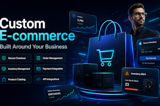 develop a custom online store with payments and inventory
