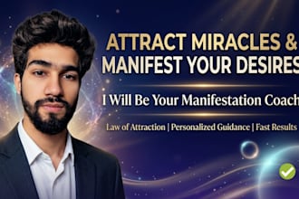 be your manifestation coach to attract miracles and manifest your desires