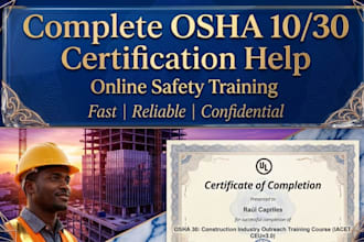 tutor and guide you through osha 10 and 30 hour safety