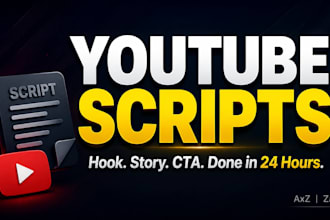write a viral youtube video script for your faceless channel