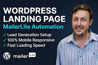 design a high converting wordpress landing page for lead generation