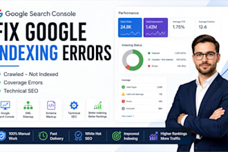 fix google search console crawled not indexed, coverage errors and technical SEO