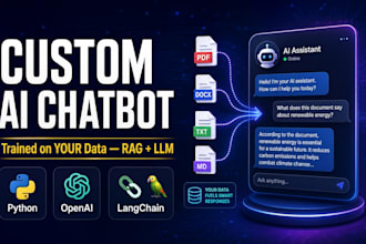 build a custom ai chatbot trained on your data using rag and llm