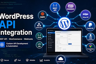 integrate custom rest API, woocommerce API, and wordpress API