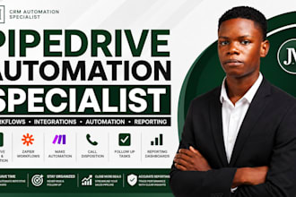 pipedrive automation expert zapier make workflow call follow up task, reporting