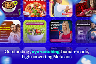 design high volume meta ad creatives for testing