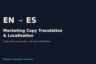 translate and localize your marketing copy from english to spanish