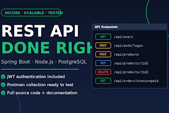 build a secure rest API with spring boot or node js