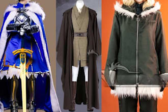 sewing custom cosplay costume event anime cosplay fabric cloth design commission
