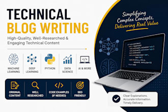 write technical blogs on ai, machine learning, and python