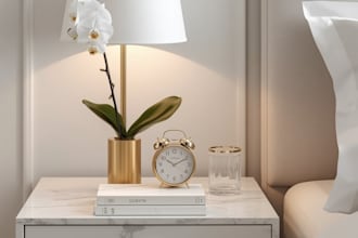 luxury interior design content with ai images and pinterest pins