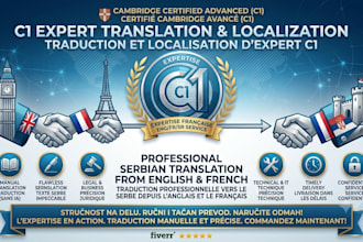do manual english, french and serbian translation