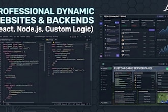 build a modern gaming website, landing page, or community blog