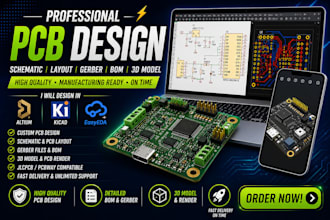 make pcb design pcb schematic pcb layout gerber files and boms in altium pcba