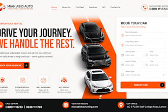 build car rental website taxi booking website chauffeur website taxi booking
