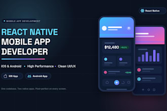 develop mobile app ios android with react native