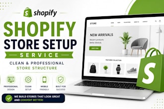 set up a basic shopify store structure for your business