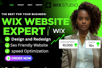wix website, wix studio website, wix website redesign, wix ecommerce website