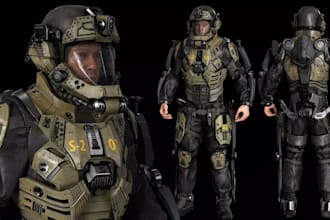 sculpt production ready character for film game and animation