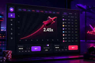 develop arcade game website, crash game website, crypto gaming web, aviator bot