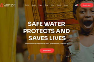 nonprofit website, charity, 501c3, church, non profit website on wix wordpress