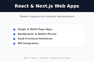 build a react or nextjs web application