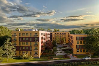 create architectural visualization, exterior and interior