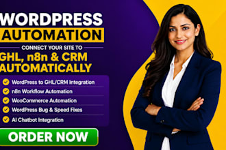 connect wordpress site to ghl n8n for automated leads bookings and follow ups