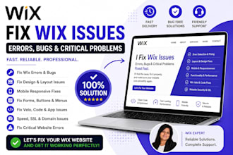 fix wix issues, fix wix error, wix bug fix, fix critical error