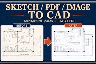 convert sketches, pdfs, or images into cad drawings