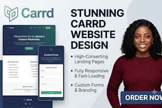 do carrd website design and carrd landing page build website