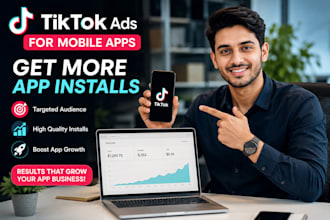 app promotion run tiktok ads gain android ios app install mobile app promotion