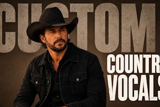 do country music vocal recording custom country song male vocalist