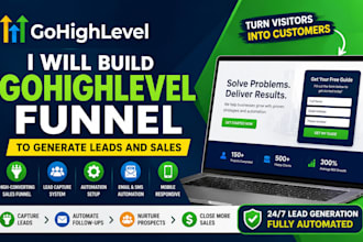 build gohighlevel funnel to generate leads and sales