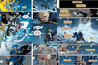 draw webtoon manga comic strip comic book illustration anime manga comic artist