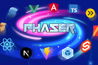 develop html5 game, browser game with phaser, javascript game, webgl game