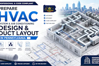 prepare hvac system, air conditioning design and duct layout in pennsylvania