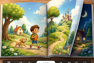 design convert document into flipbook, canva book workbook