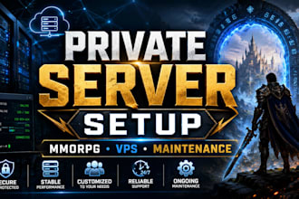 setup wow, runescape and mmorpg private servers