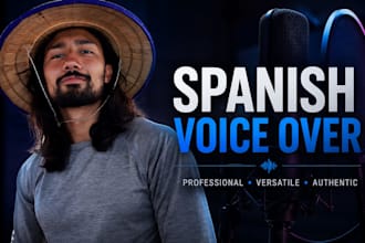 record a professional young male voice over