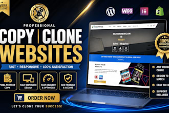 clone any website into a fast and responsive wordpress site