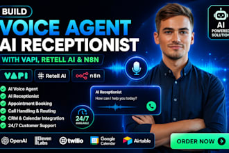 build voice agent ia receptionist ia with vapi retell ia and n8n